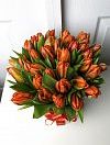 51 peony tulips in a hat box photo 2