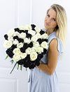 Black and white roses mix 51 pieces photo 3