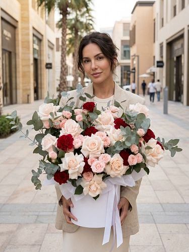 Flower box Sweet Reverie Roses